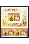 St. Lucia známky Mi 0499-500 + Bl. 23