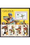 Ghana známky Mi 1124-7 + Bl. 122
