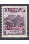 Liechtenstein známky Mi D 2B 30%lepu