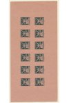 ČSR I známky Zt 140 +160 H Zelený - Potrubní pošta - 12 Blok