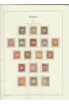 Bayern sbírka známek na listech Leuchtturm
