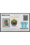 Bolivie známky Mi Blok 63 - Fotbal