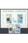 Gabon známky Mi 0720-1+Bl.38