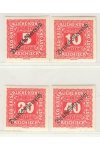 Rakousko známky Mi P64,65,67,70 Stříhané