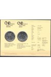 Certifikát k pamětní stříbrné minci - 400 výročí úmrtí Jehudy Löwa ben Becalel