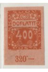 ČSR I známky DL11 Zt - Oranžový - Růžový papír