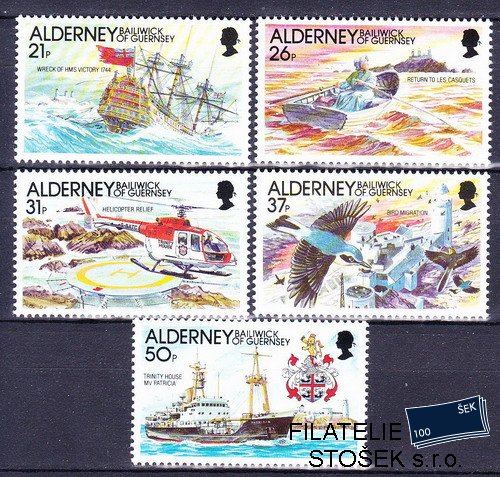 Alderney známky Mi 0049-53