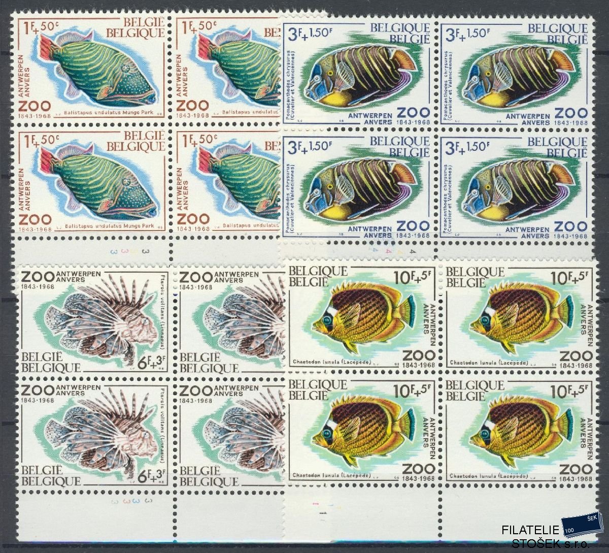 Belgie známky Mi 1527-30 4 Blok
