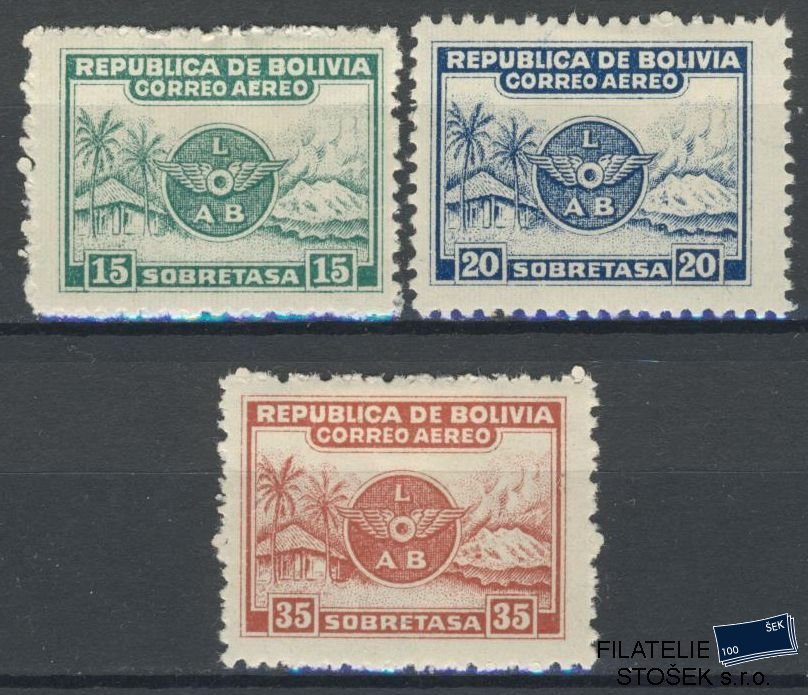 Bolivie známky Mi 169-71
