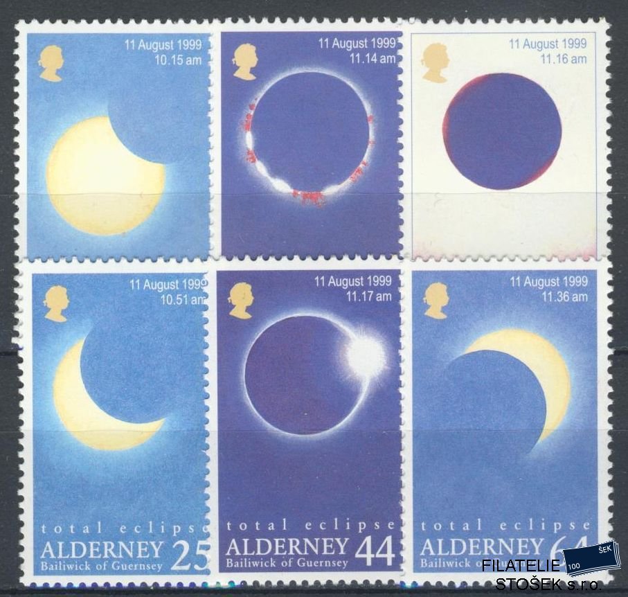 Alderney známky Mi 0131-6