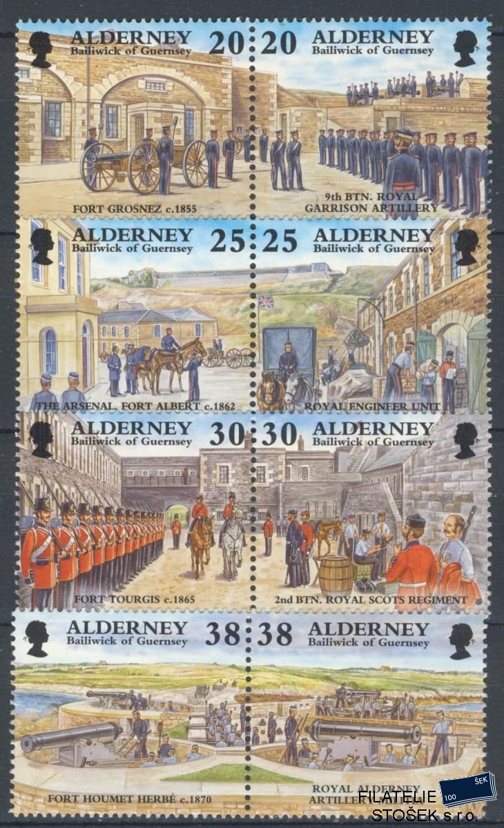 Alderney známky Mi 0137-44 St