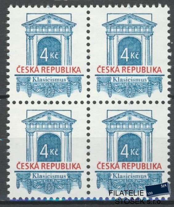 Česká republika známky 118 4 Blok  - Lesklý lep