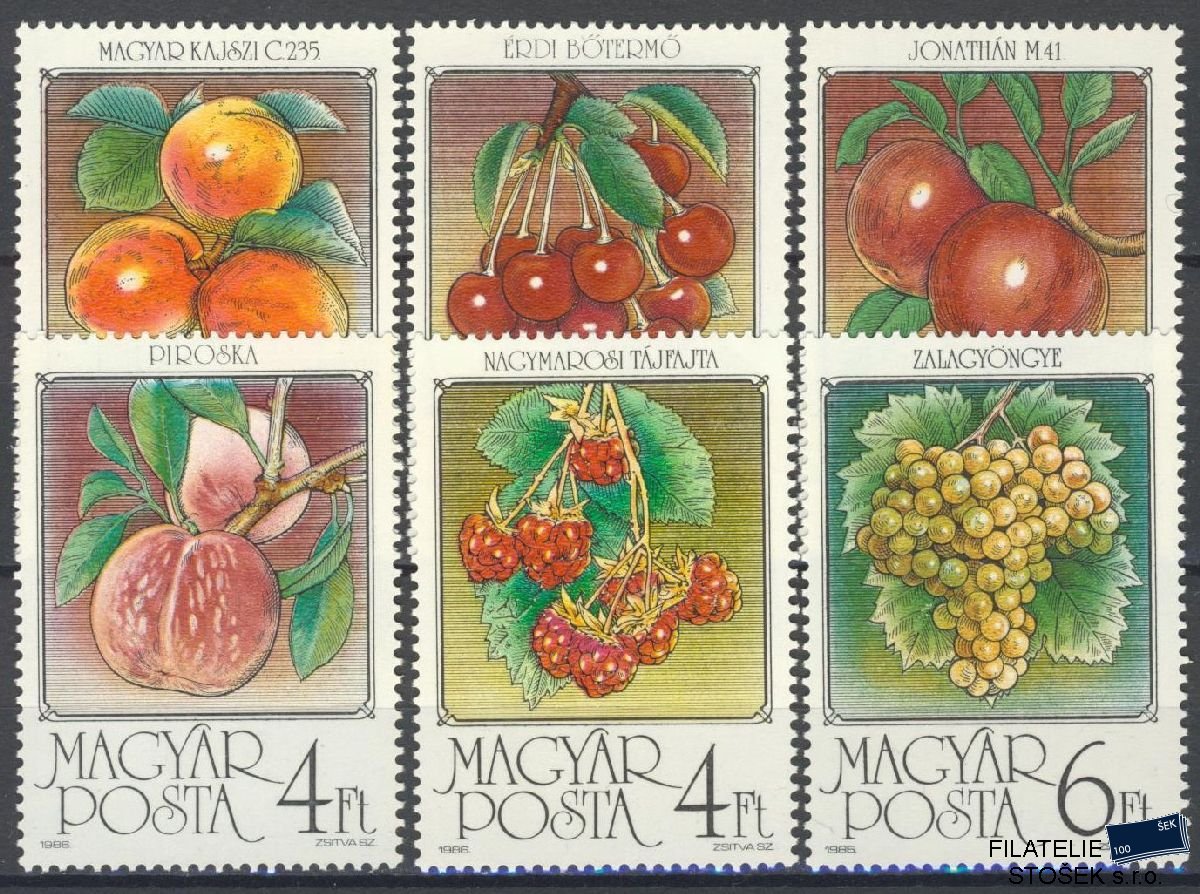 Maďarsko známky Mi 3848-53