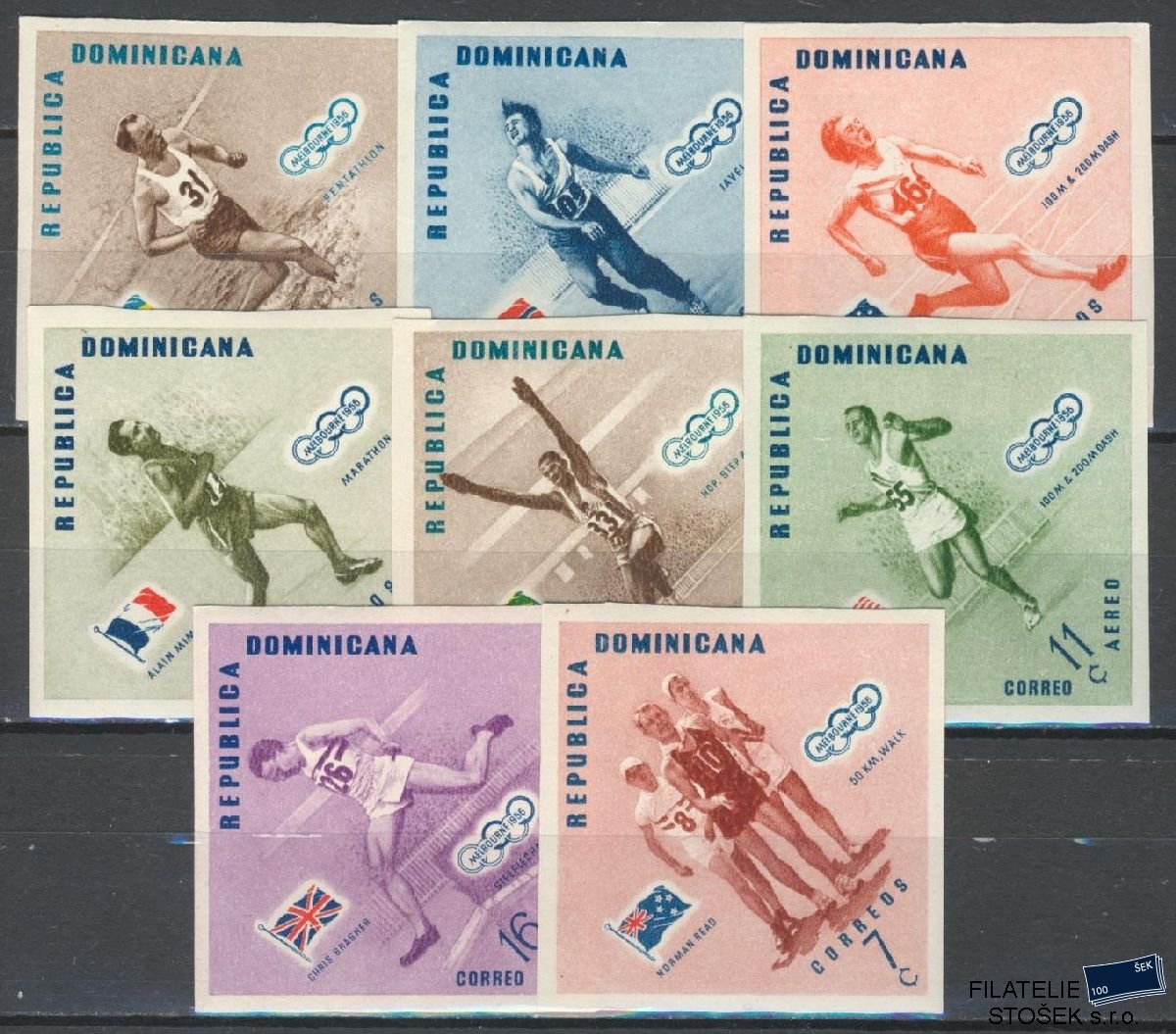 Dominicana známky Mi 585-92B