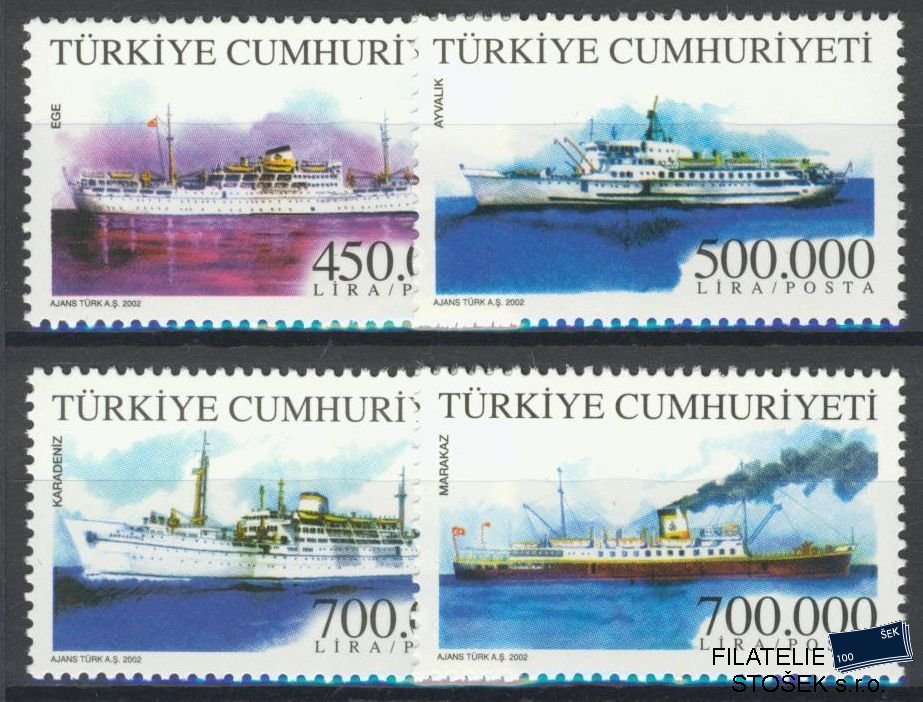 Turecko známky Mi 3323-26