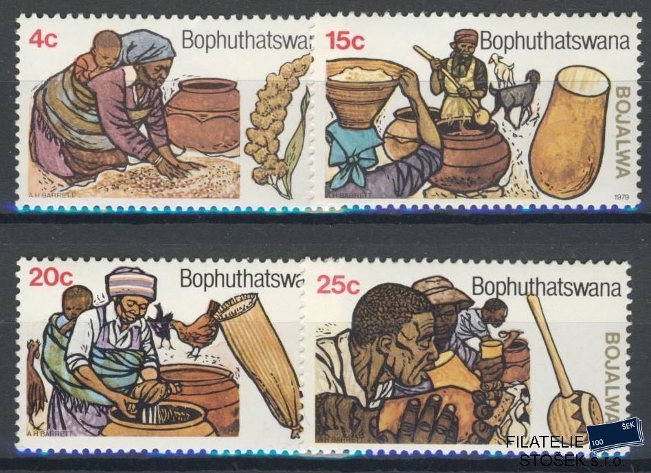 Bophuthatswana známky Mi 0037-40