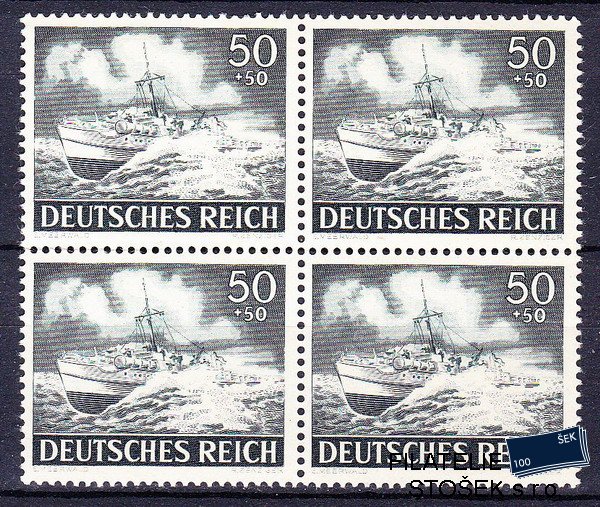 Dt. Reich známky Mi 842 Čtyřblok