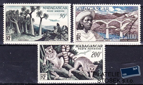 Madagascar známky Yv PA 75-7