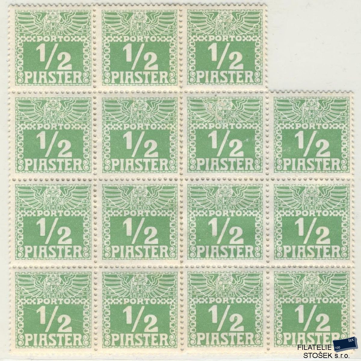 Rakousko známky Lombardsko Mi P 7 15 Blok