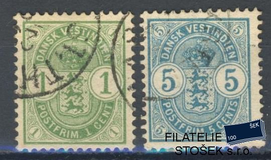 Dánská Západní Indie známky Mi 20-21