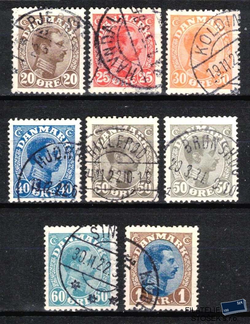 Dánsko známky Mi 121-128