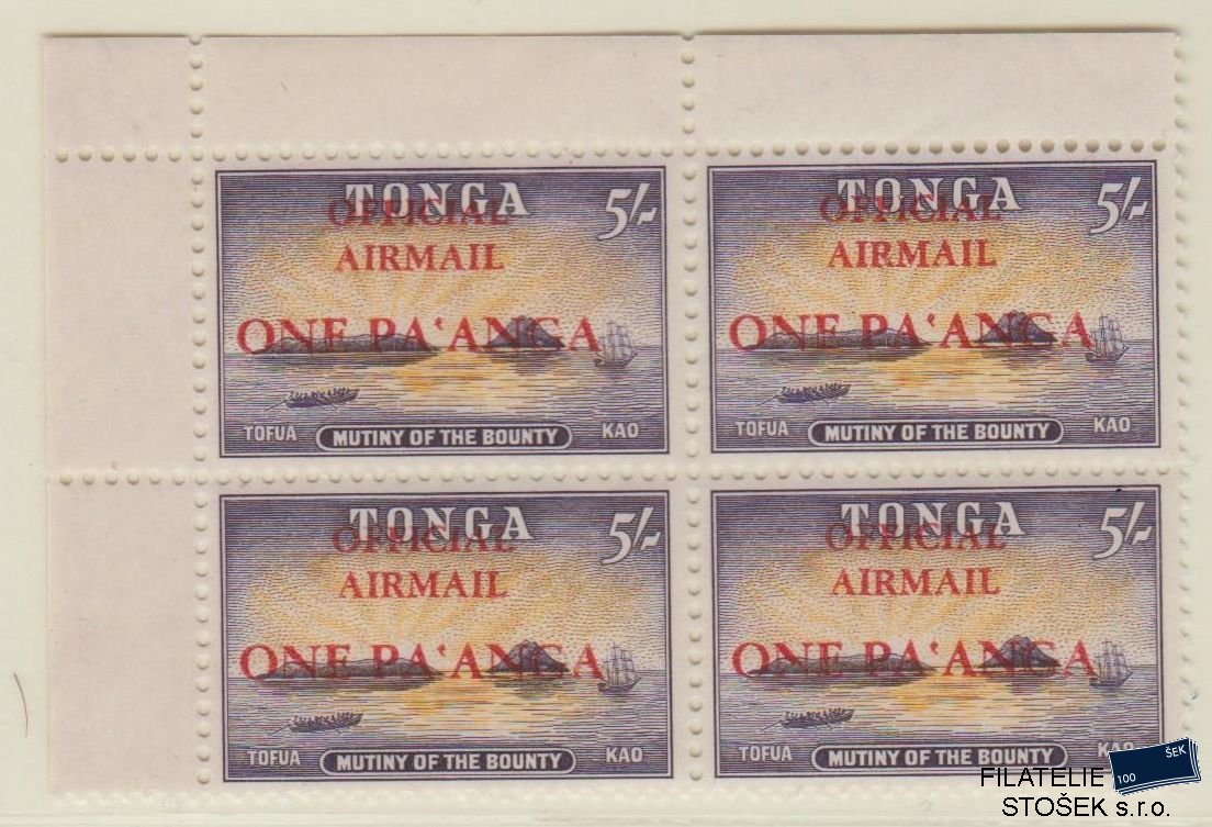 Tonga známky Mi D21 4 Blok
