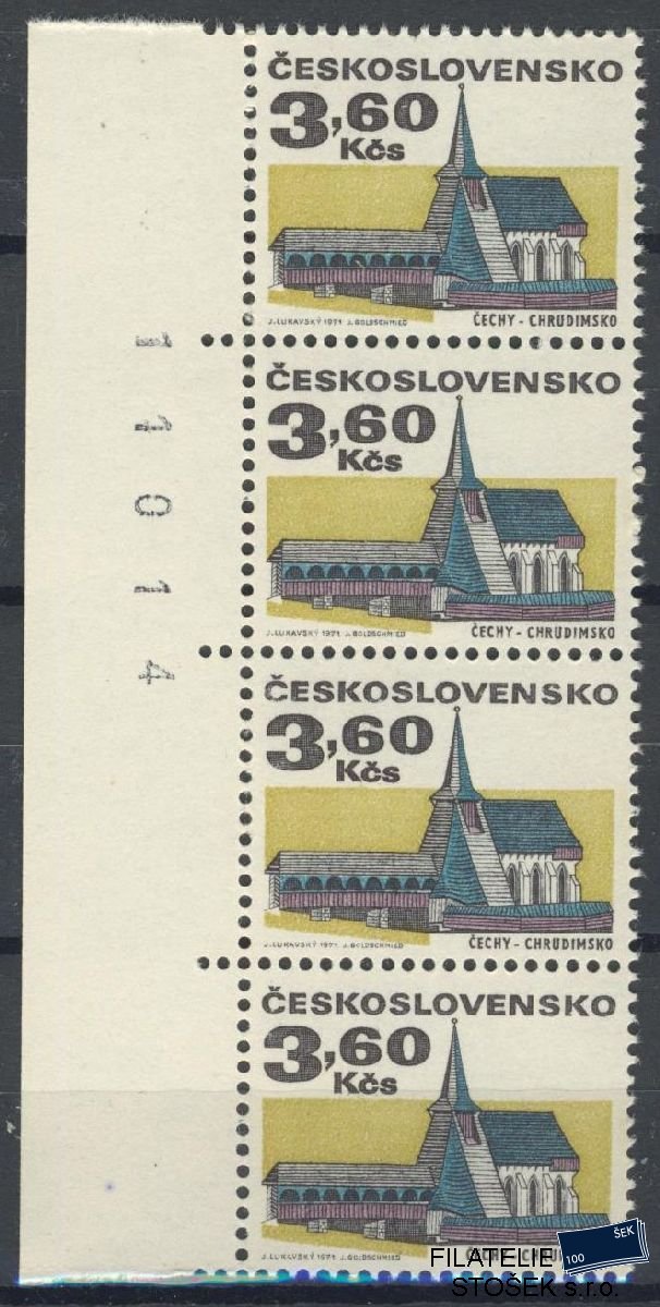 ČSSR známky 1879 FL 1 4 Páska