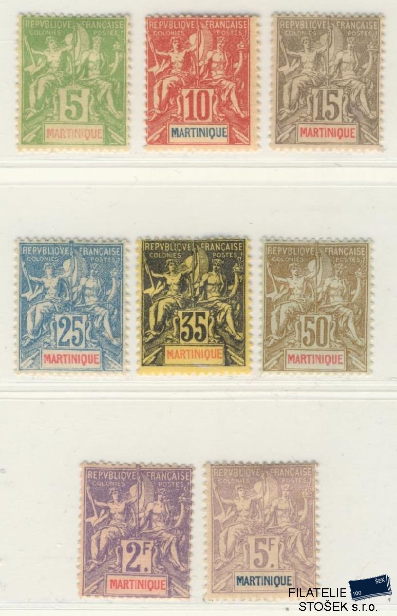 Martinique známky Yv 44-51