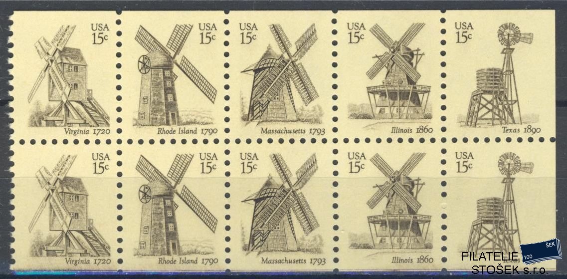 USA známky Mi 1415-19