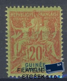Guinée Francaise známky Yv 7 - Falzum