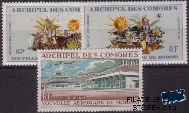 Comores známky Yv PA 39-41