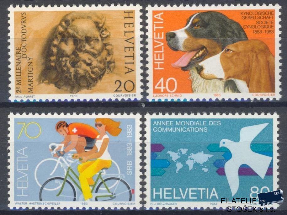 Švýcarsko známky Mi 1256-59
