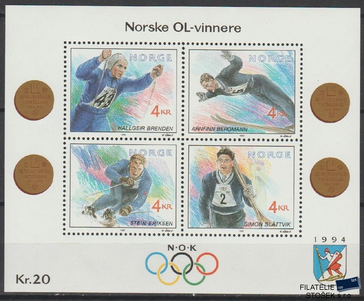 Norsko známky Mi Blok 17