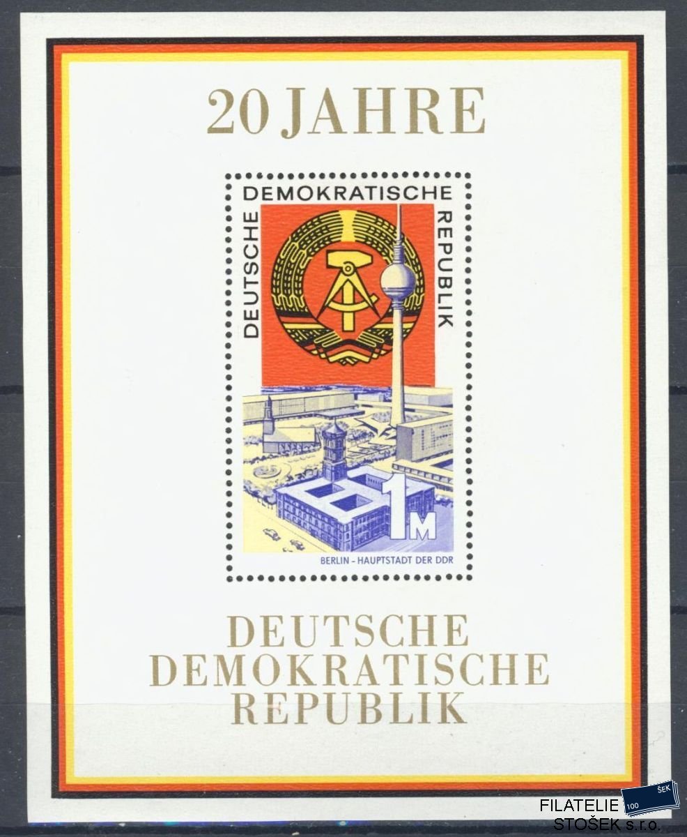 NDR známky Mi 1507 - Bl.28