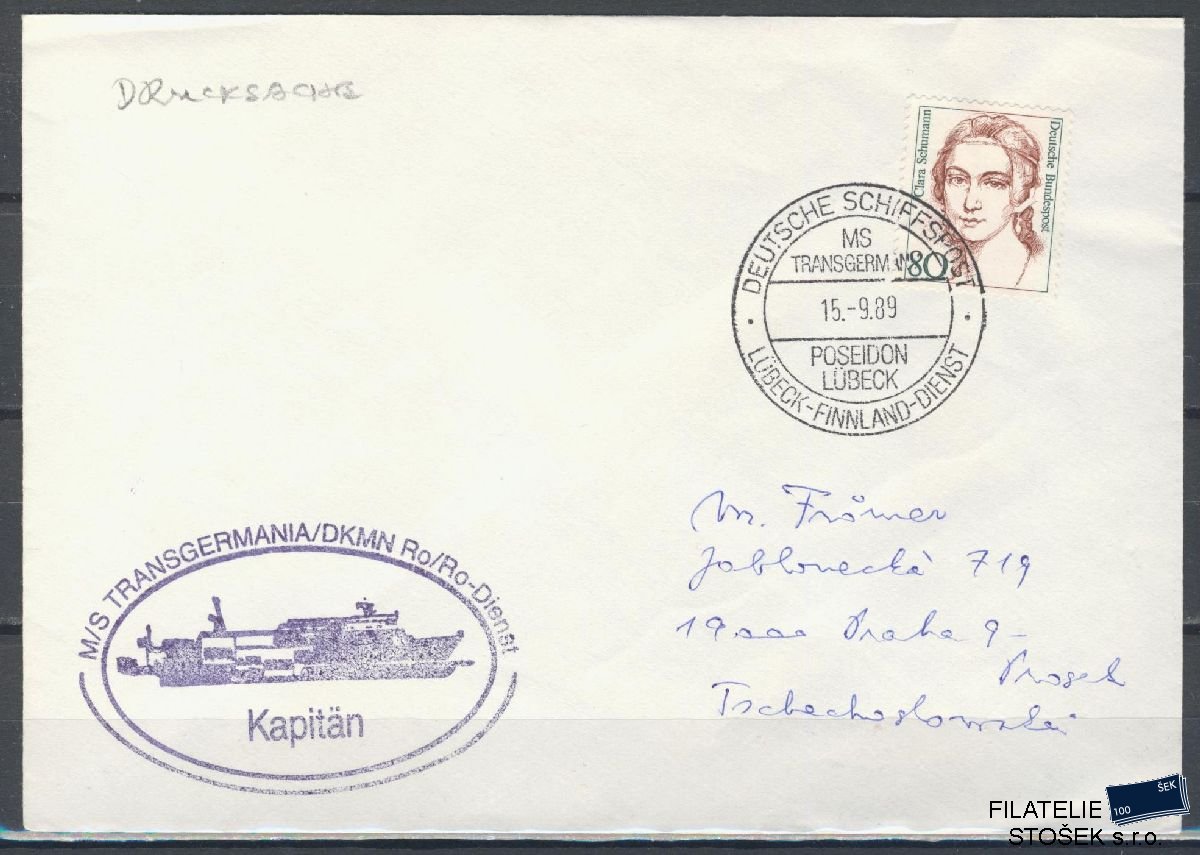 Lodní pošta celistvosti - Deutsche Schifpost - MS Trangermania