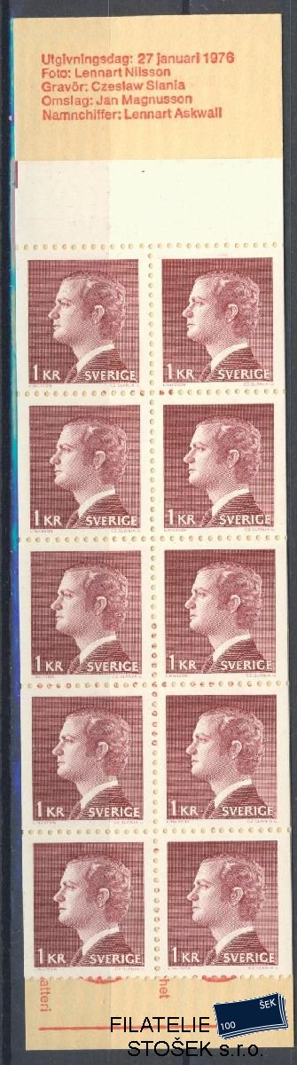 Švédsko známky Mi 851 Sešitek