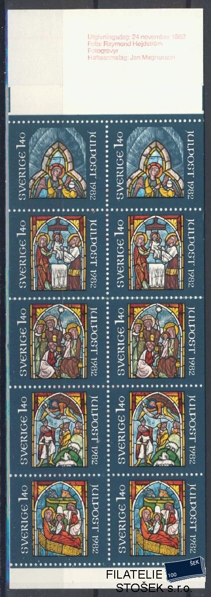 Švédsko známky Mi 1209-13 Sešitek