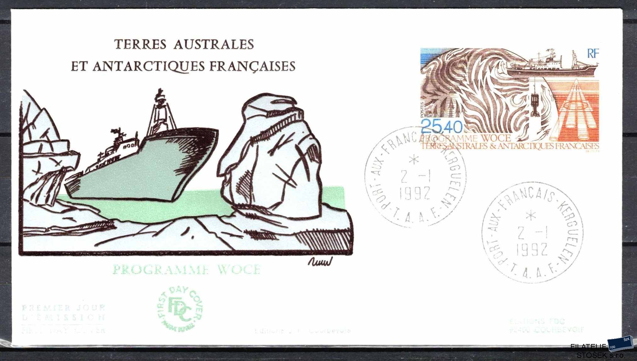 Antarktida francouzská známky Mi 0293 razítko Iles Kerguelen