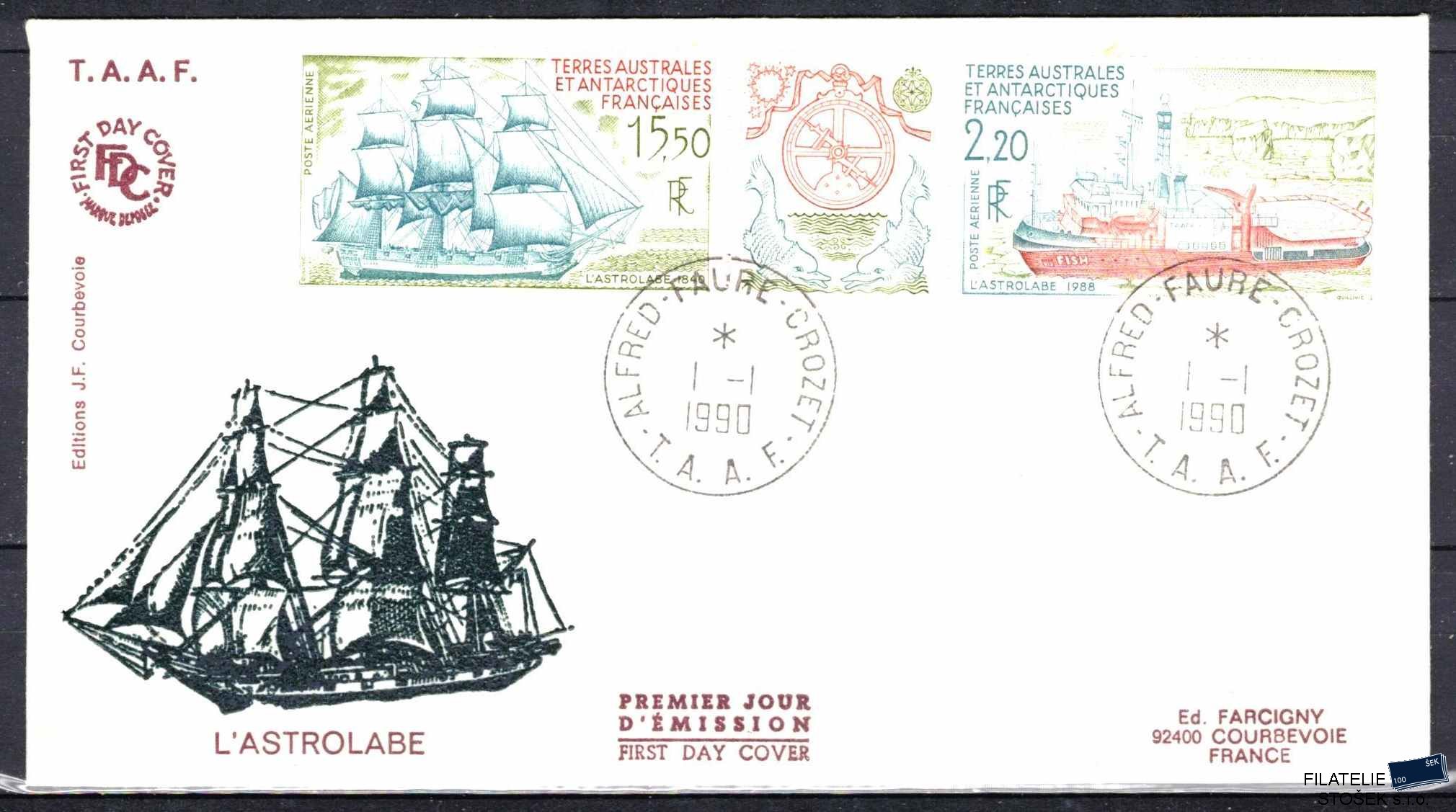Antarktida francouzská známky Mi 0268-9 razítko Iles Crozet