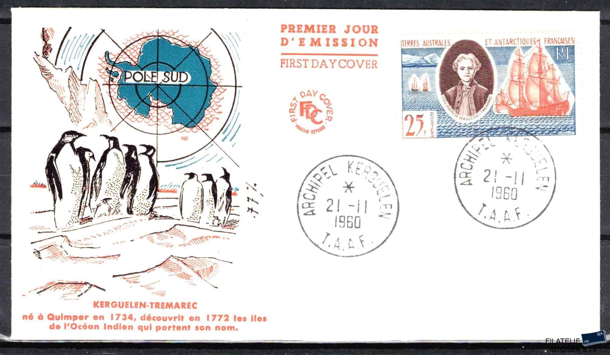 Antarktida francouzská známky Mi 0023 razítko Iles Kerguelen