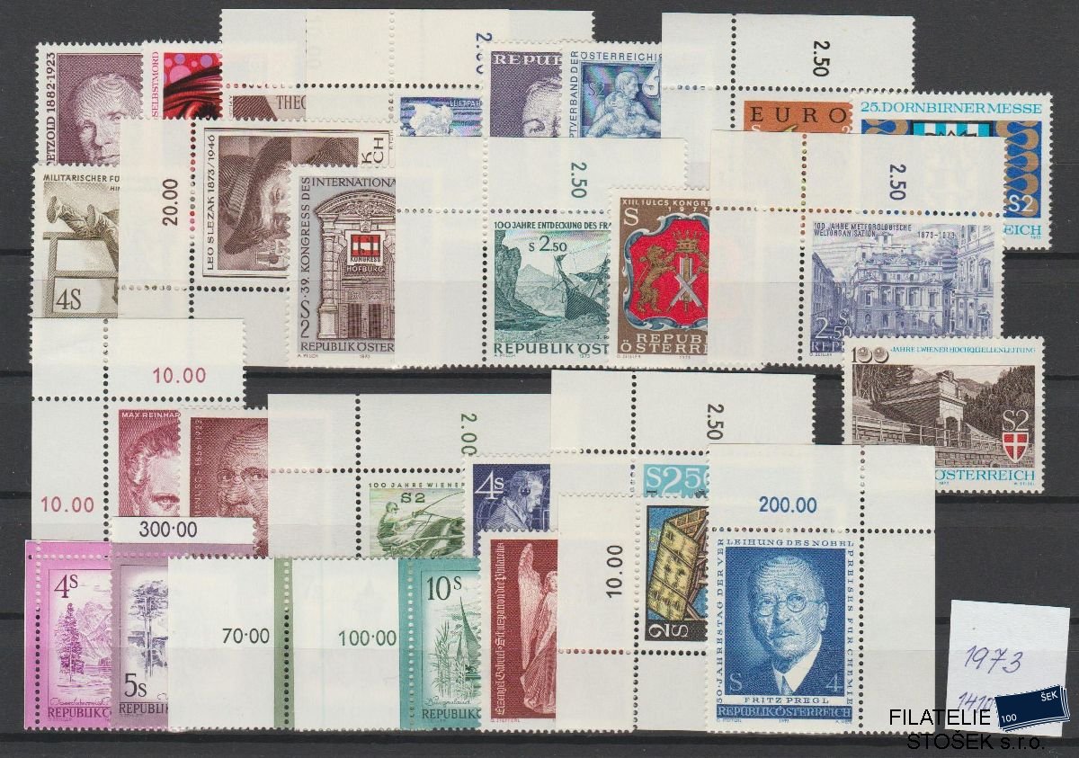 Rakousko známky ročníky 1973 NK