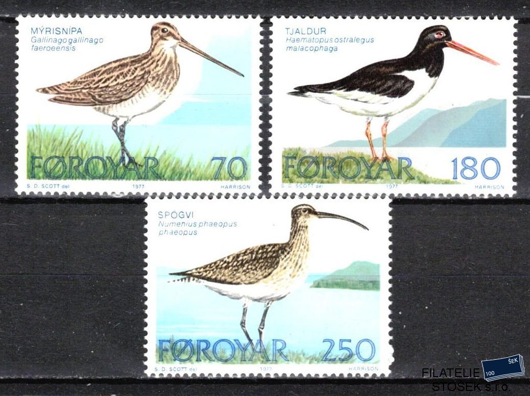 Faerské ostrovy známky Mi 0028-30