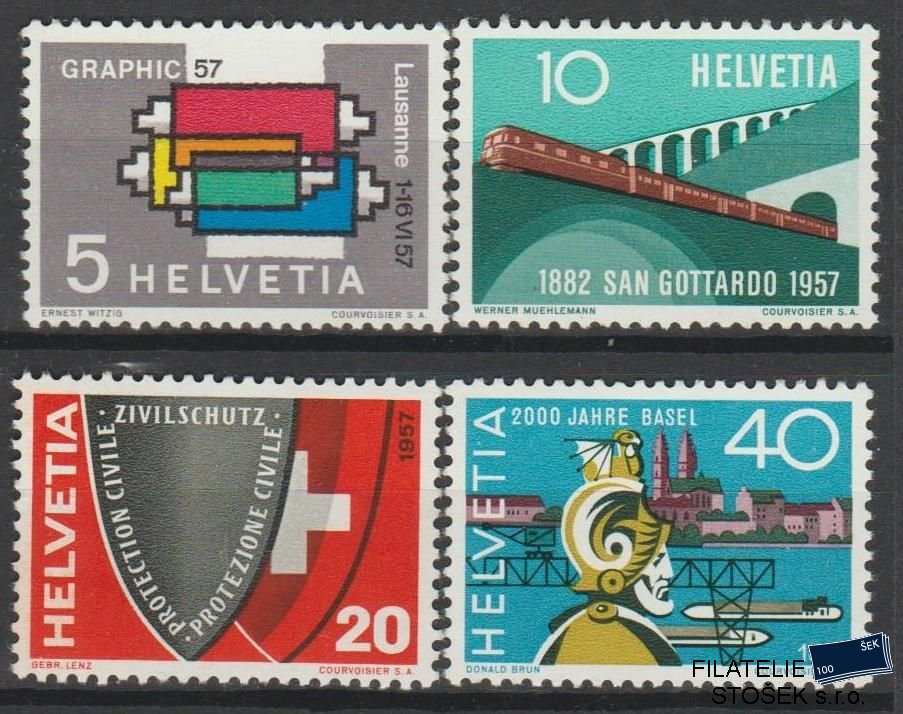 Švýcarsko známky Mi 637-40