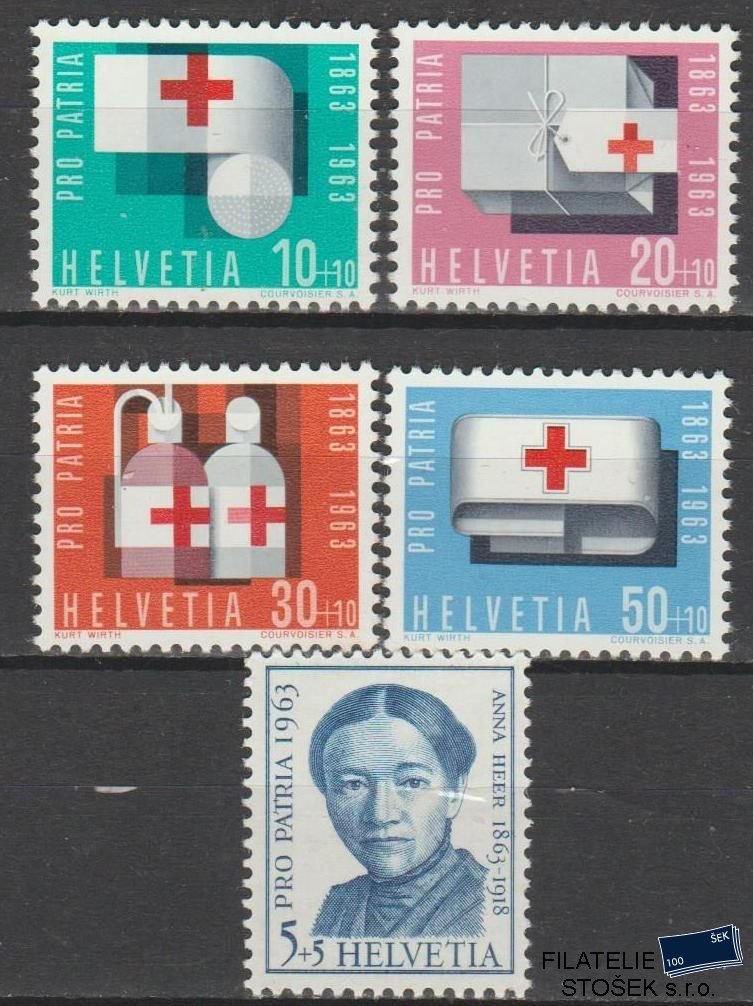 Švýcarsko známky Mi 775-79