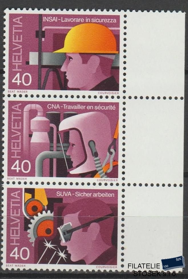 Švýcarsko známky Mi 1134-36 Spojka
