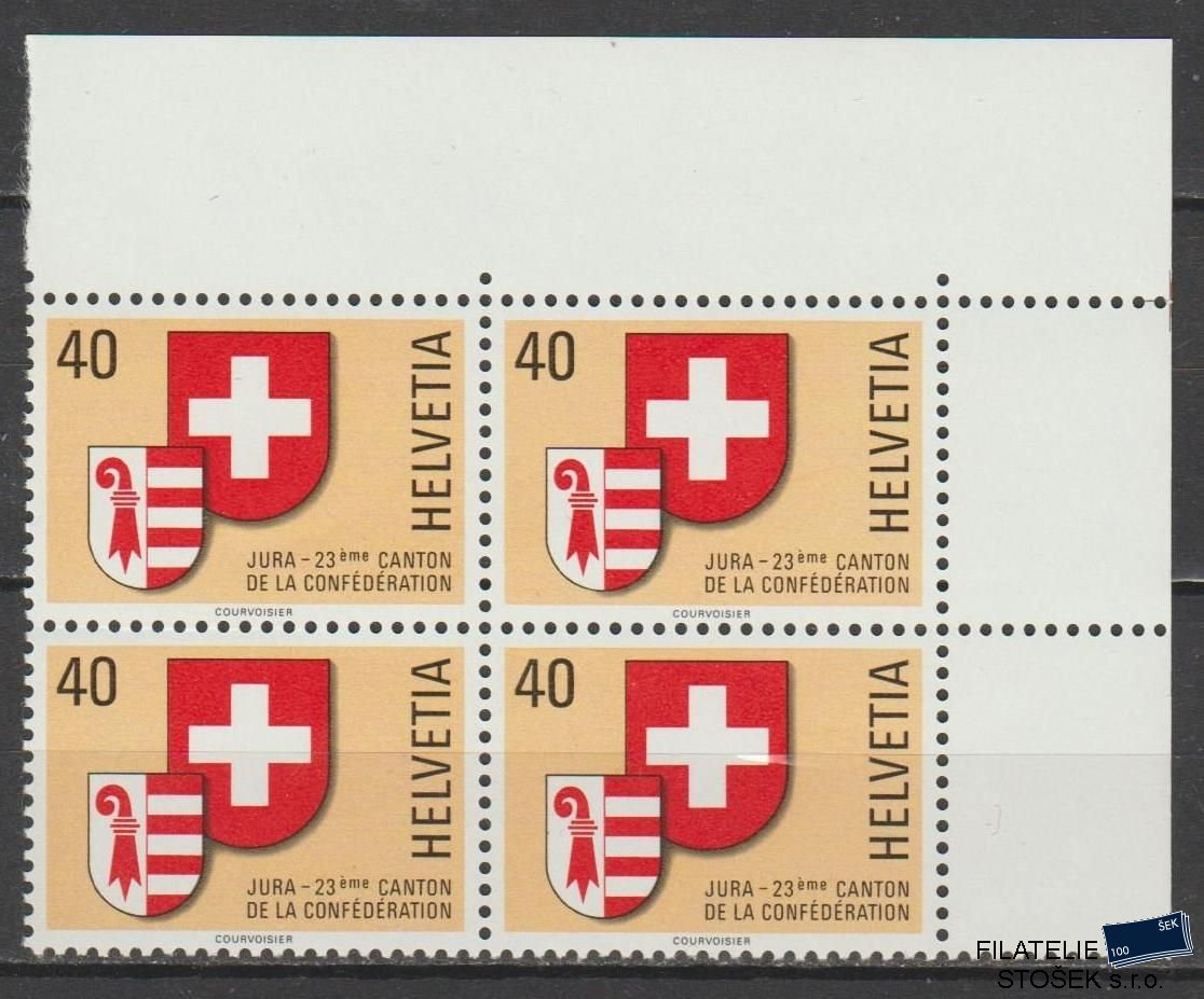 Švýcarsko známky Mi 1141 4 Blok