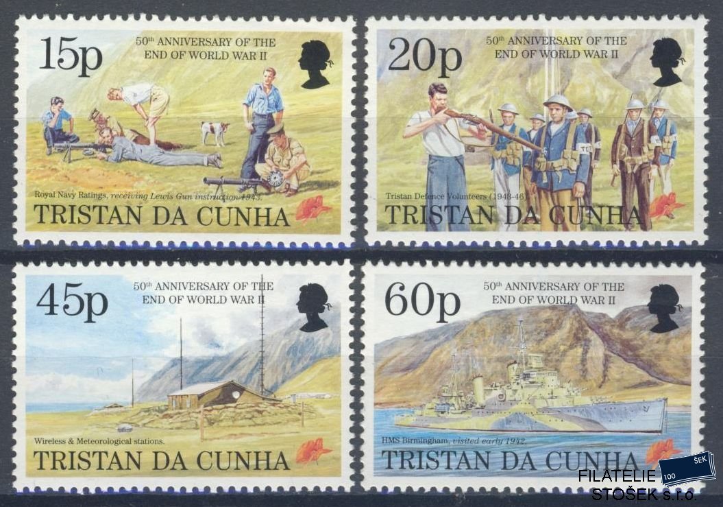 Tristan da Cunha známky Mi 575-78