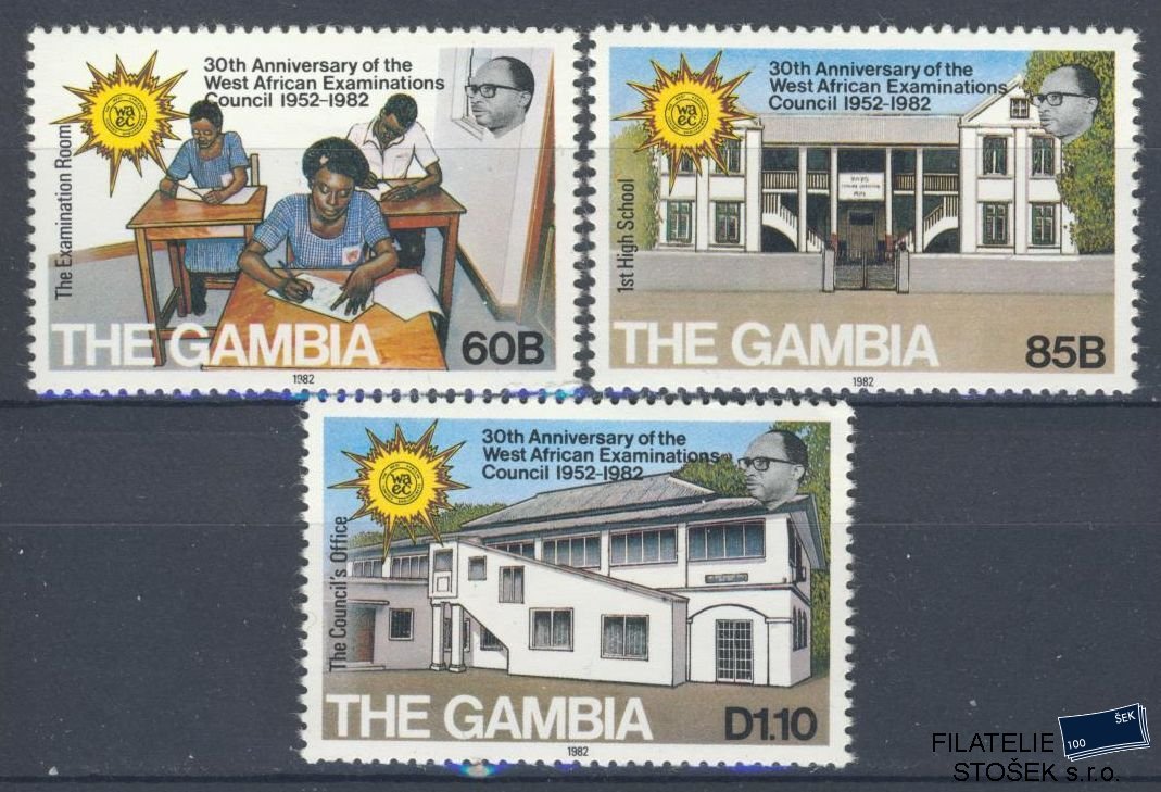 Gambia známky Mi 434-36