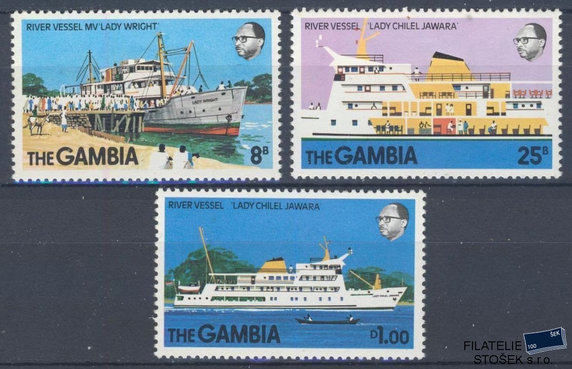 Gambia známky Mi 378-80