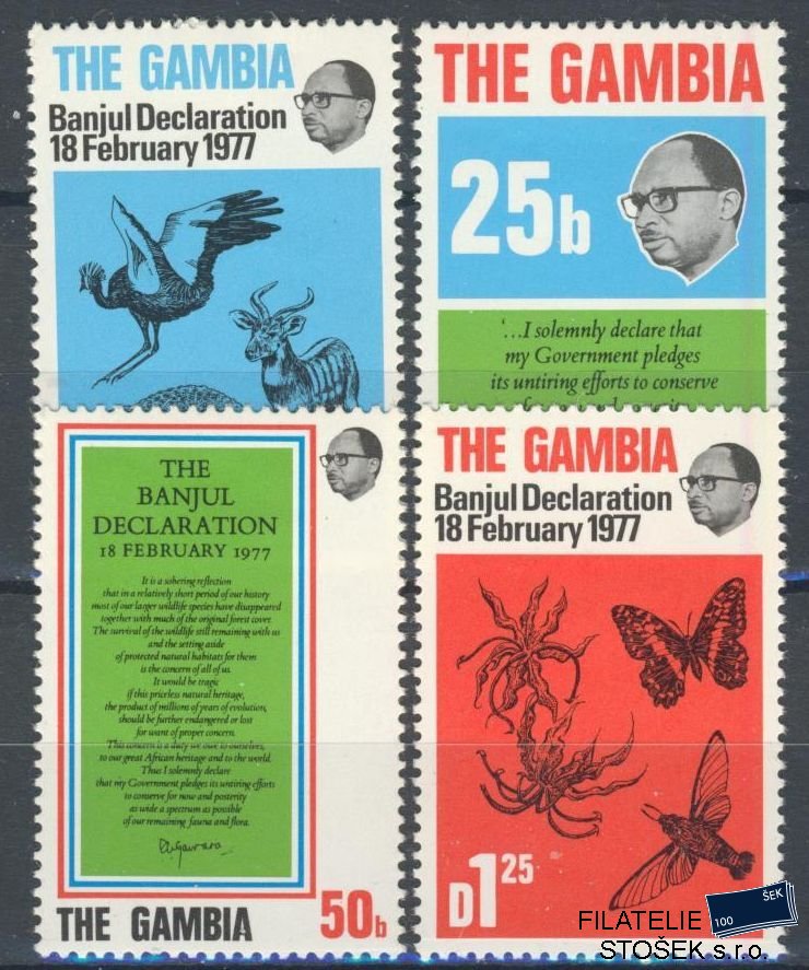 Gambia známky Mi 358-61